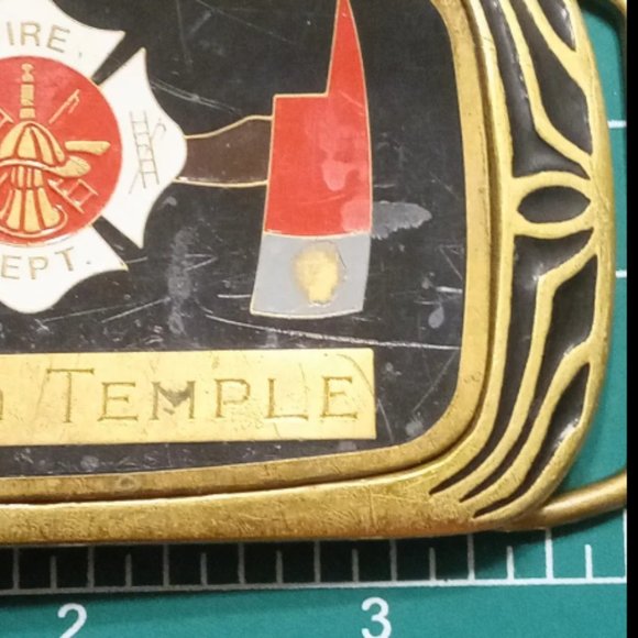 Vintage Fireman's Belt Buckle Shriners Aleppo Temple Vintage - Picture 4 of 4